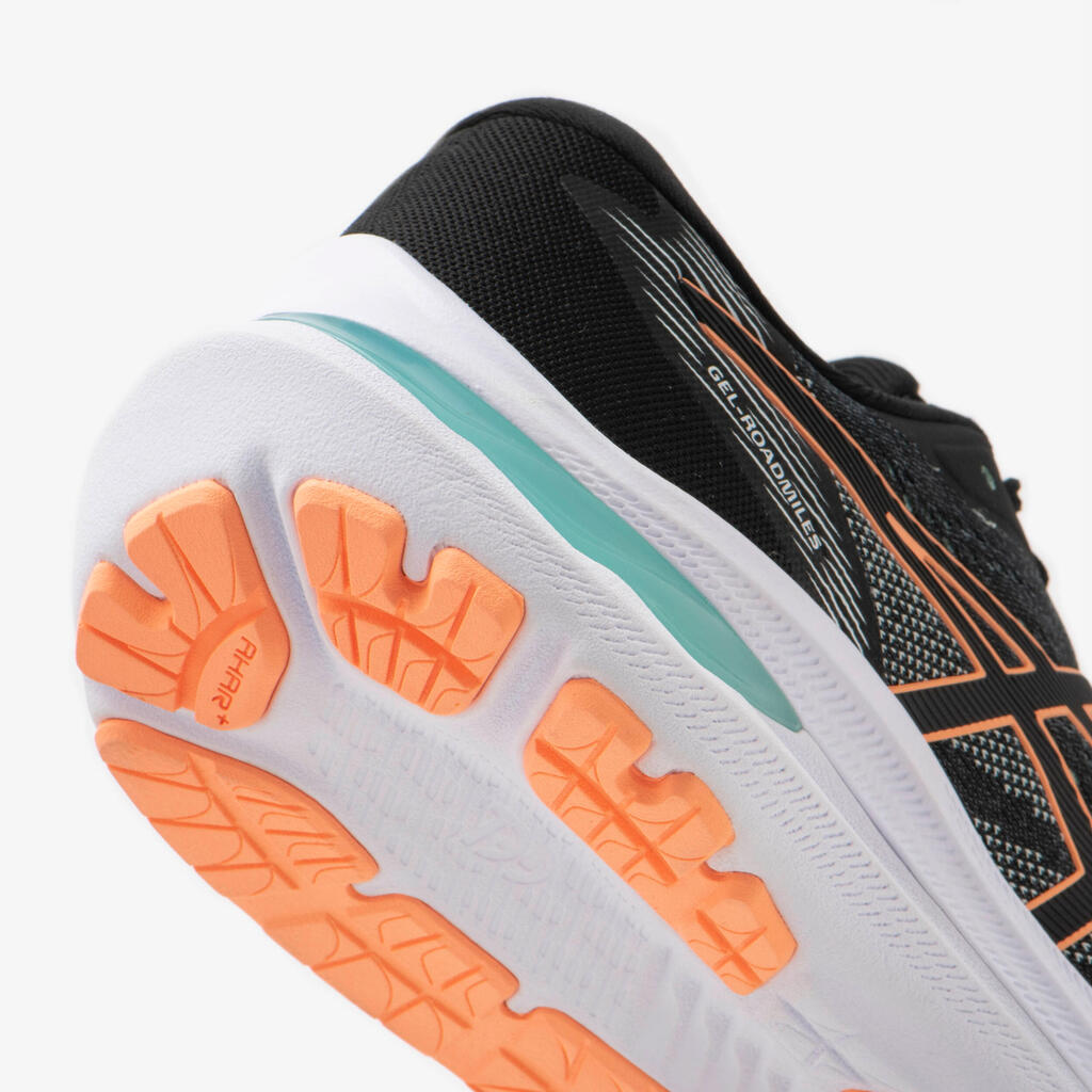 WOMEN'S ASICS GEL-ROADMILES RUNNIGN SHOES - BLACK ORANGE